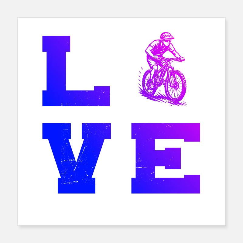Déclaration directe sur le VTT Poster 40 x 40 cm