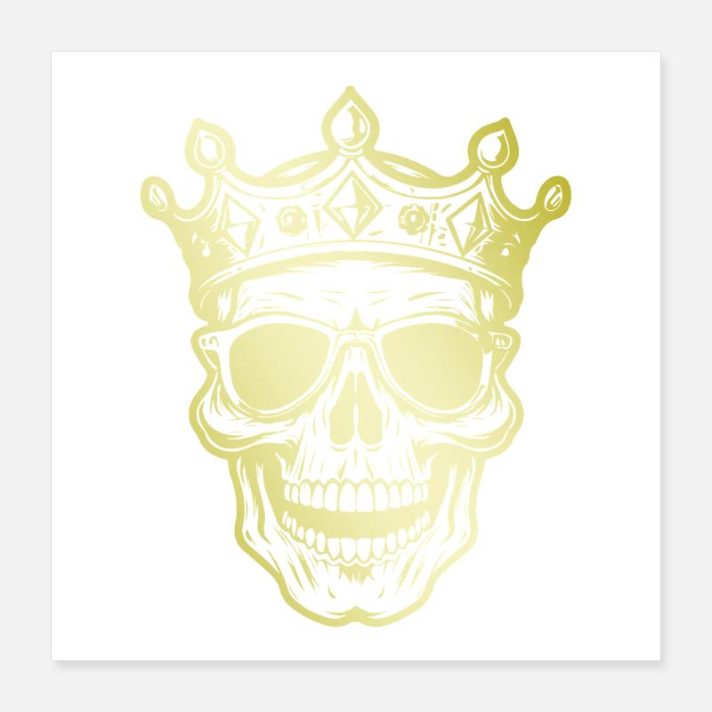 Couronne du Roi Crâne Poster 40 x 40 cm