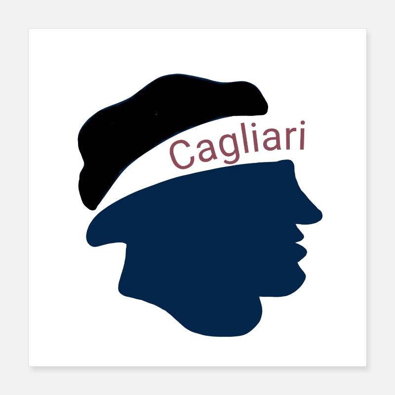 Cagliari Poster 40 x 40 cm