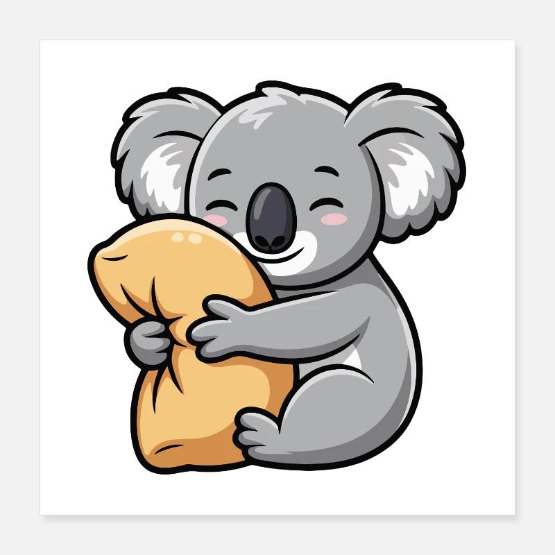Koala Cuddle Poster 16" x 16" (40x40 cm)