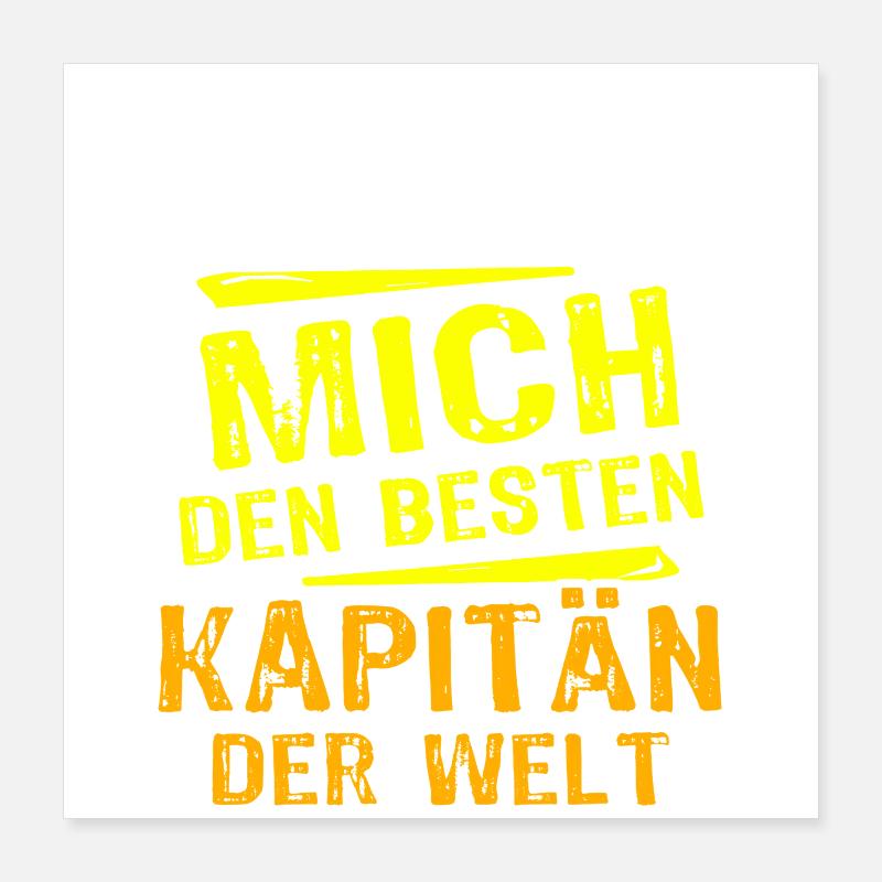Cadeau du Capitaine Poster 40 x 40 cm