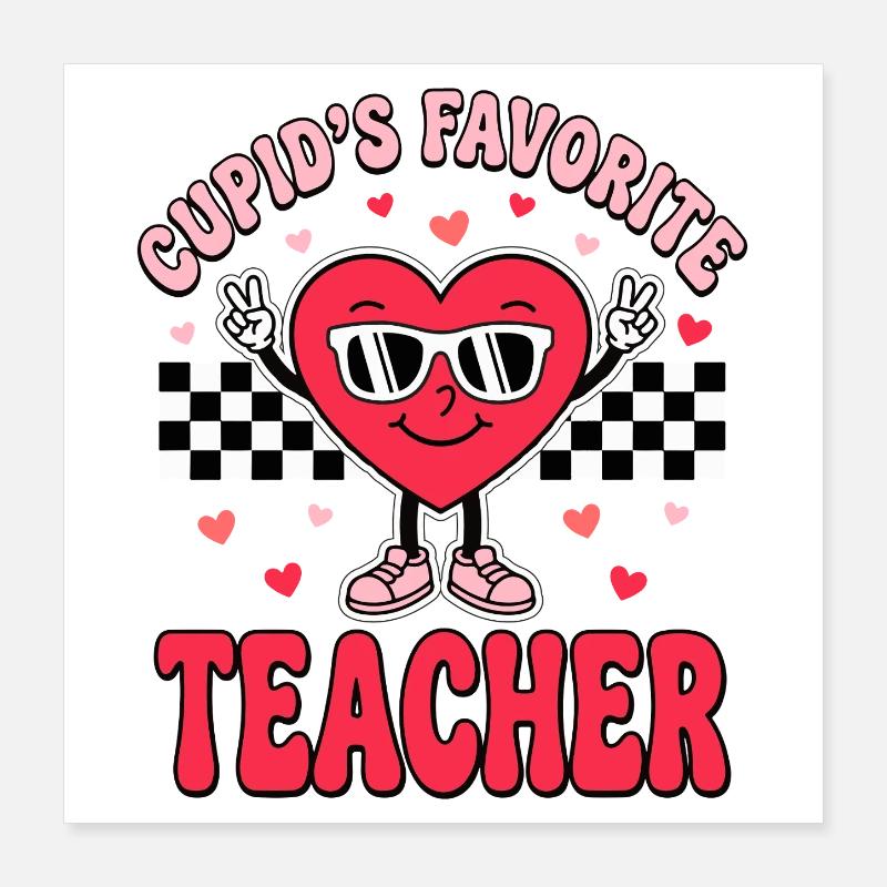Le professeur préféré de Cupidon Poster 40 x 40 cm