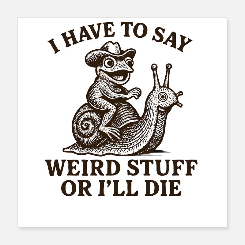 Frosch Spruch Meme Humor Lustig Geschenkidee Poster 40x40 cm