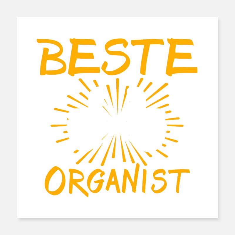 Idée de cadeau pour organiste Poster 40 x 40 cm