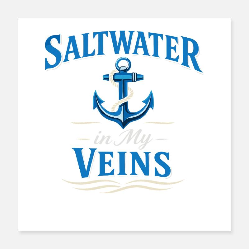 Seamanship Gift for Deckhand Ocean Work Poster 16" x 16" (40x40 cm)