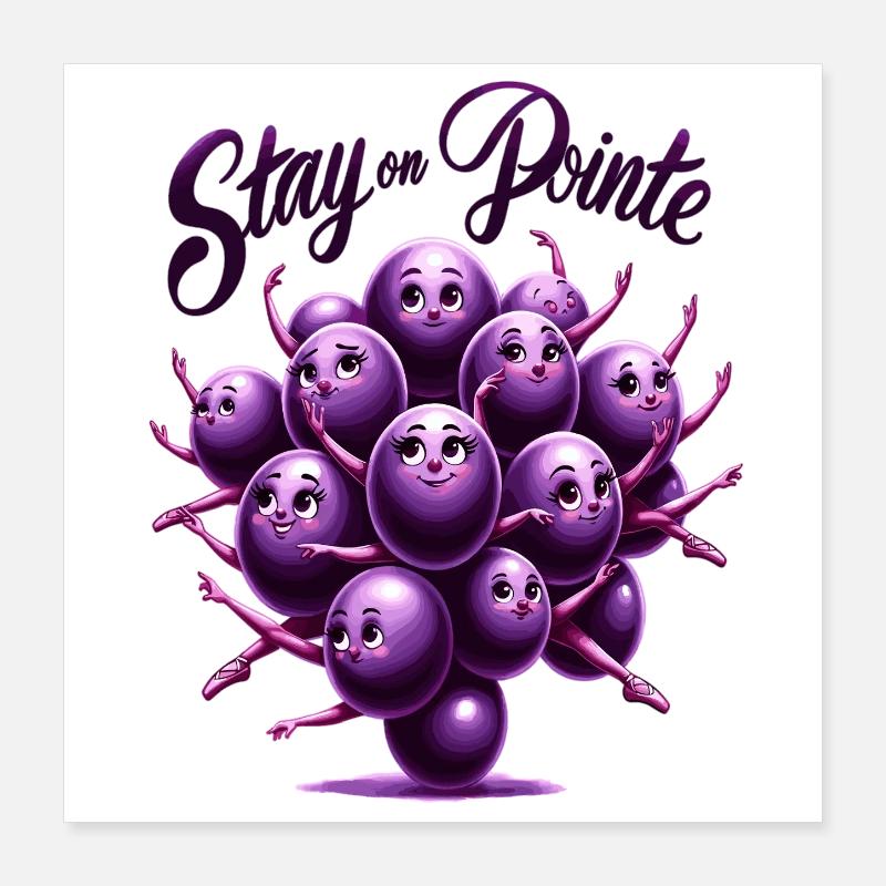 Pointe Trauben Traum Poster 40x40 cm