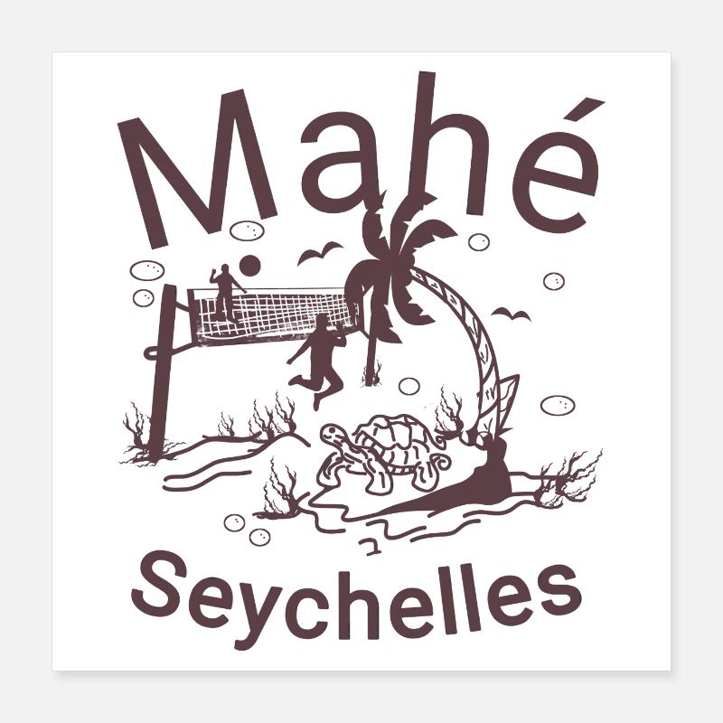 Mahé Paradise Poster 16" x 16" (40x40 cm)