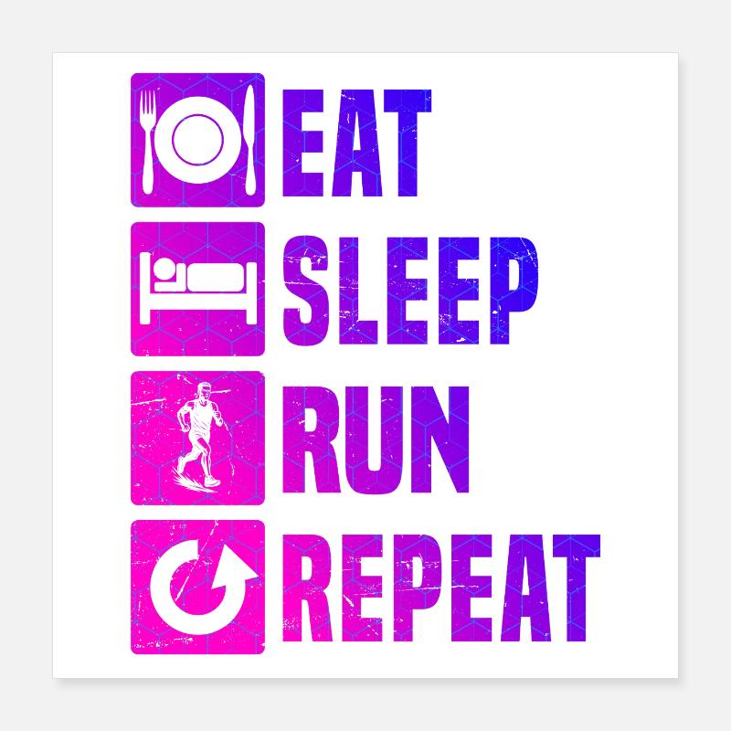 Running artwork for your outfit Poster 16" x 16" (40x40 cm)