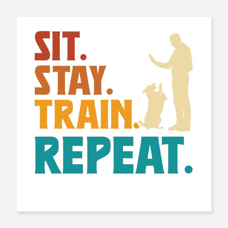 Dresseur Poster 40 x 40 cm