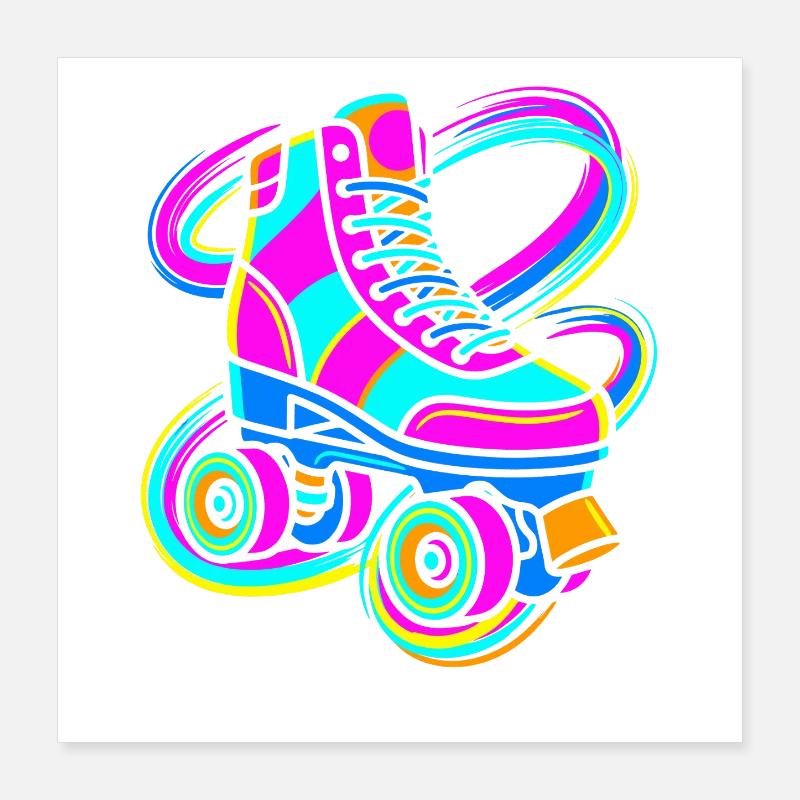 Roller-skate Poster 16" x 16" (40x40 cm)