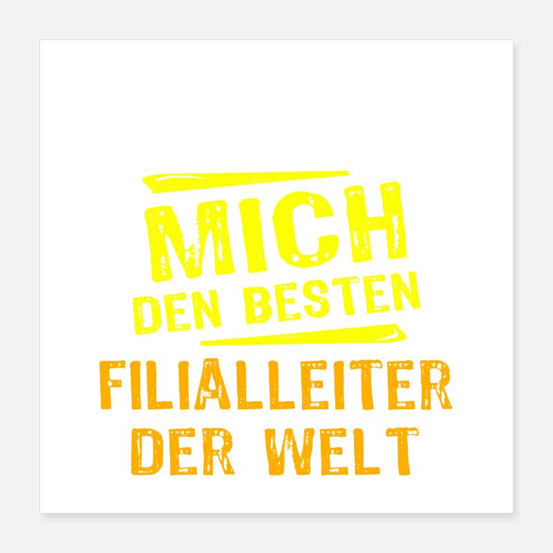 Store Manager Gift Poster 16" x 16" (40x40 cm)