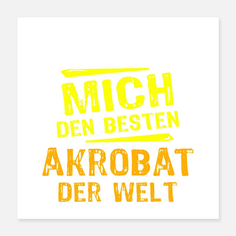 Akrobat Geschenk Poster 40x40 cm