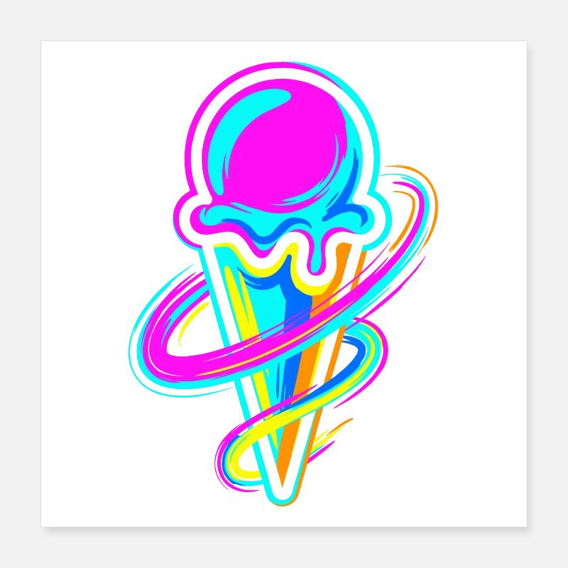 eiscreme Poster 16" x 16" (40x40 cm)