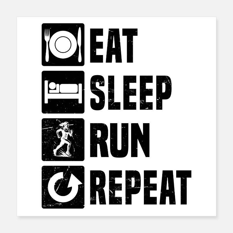 Easy Running Timeless Design Poster 16" x 16" (40x40 cm)
