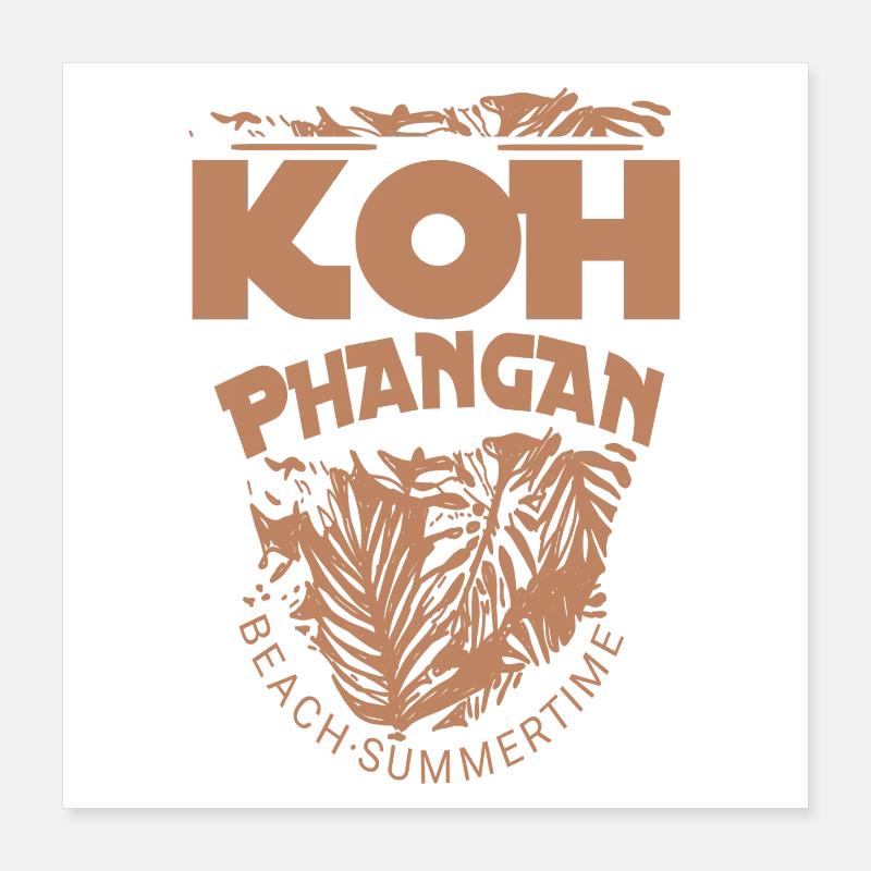 Koh Phangan thai Thailand urlaub  Poster 40x40 cm