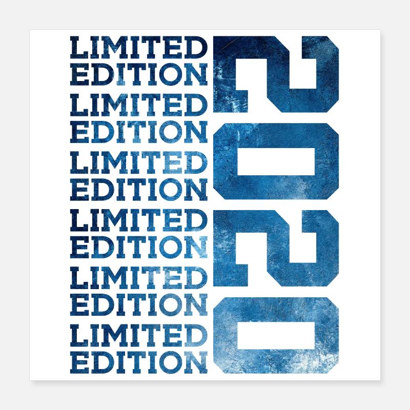 ÉDITION LIMITÉE 2020 6 ANS 6E ANNIVERSAIRE Poster 40 x 40 cm