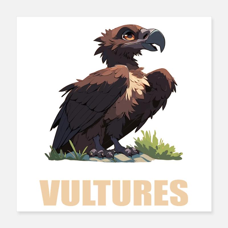 Vautour Poster 40 x 40 cm