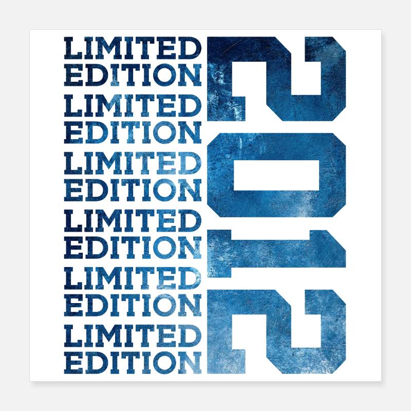 ÉDITION LIMITÉE 2012 14 ANS 14E ANNIVERSAIRE Poster 40 x 40 cm