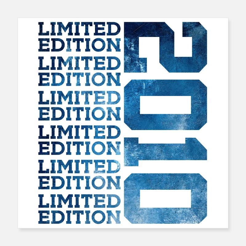 ÉDITION LIMITÉE 2010 16 ANS 16E ANNIVERSAIRE Poster 40 x 40 cm