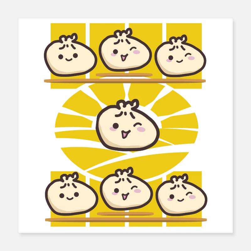 Ambiance Dim Sum Sunset Poster 40 x 40 cm