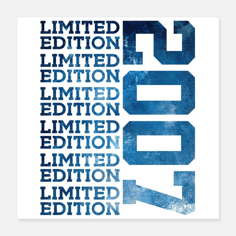 ÉDITION LIMITÉE 2007 19 ANS 19E ANNIVERSAIRE Poster 40 x 40 cm