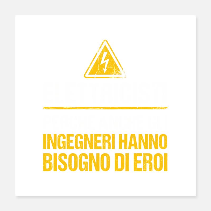 Gift Master Electricity Engineers Poster 16" x 16" (40x40 cm)