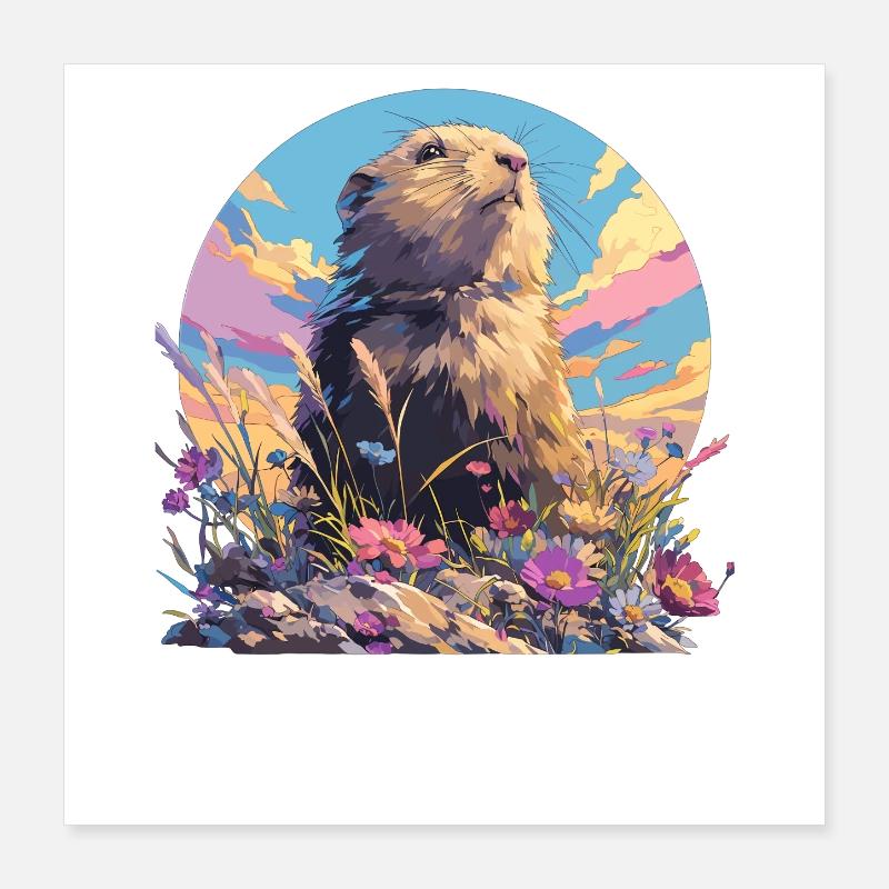 Lemmings Lemming Poster 16" x 16" (40x40 cm)