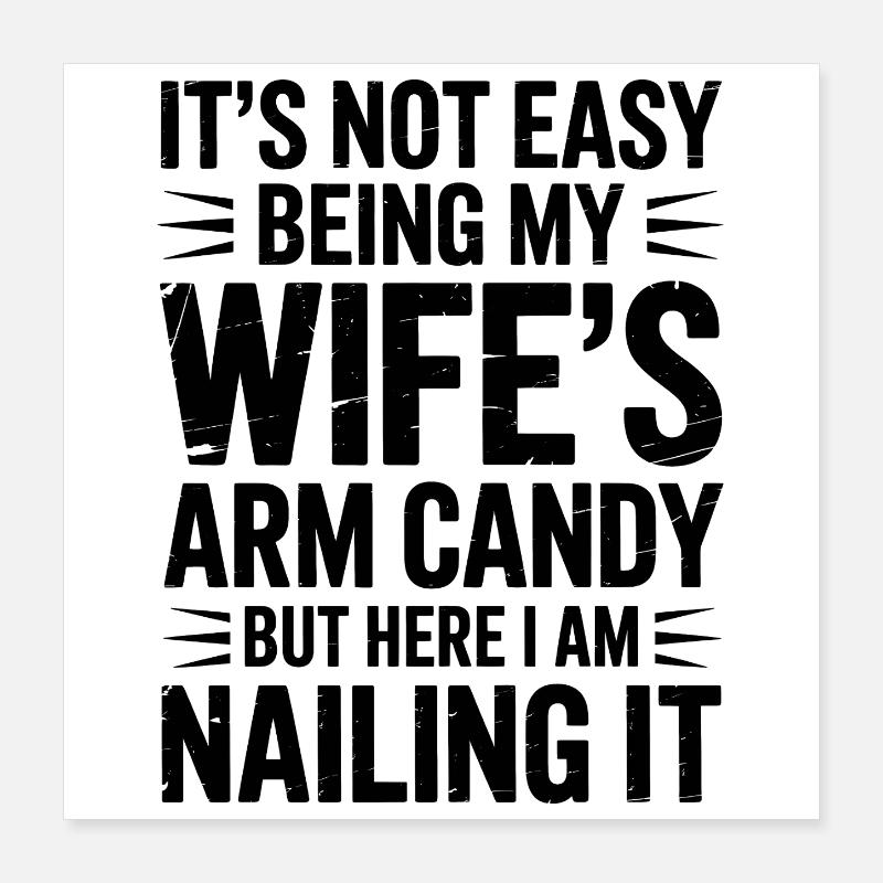 Ehefrau Sprüche Ehefrauen Lustige Ehefrau Geschenk Poster 40x40 cm