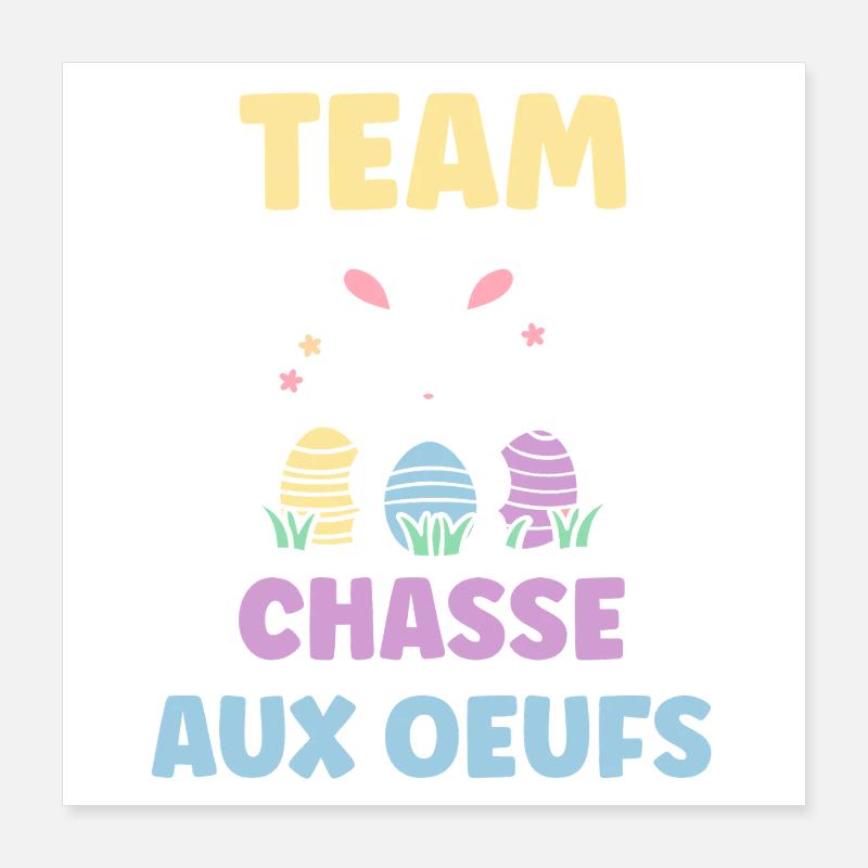 egg hunt Poster 16" x 16" (40x40 cm)