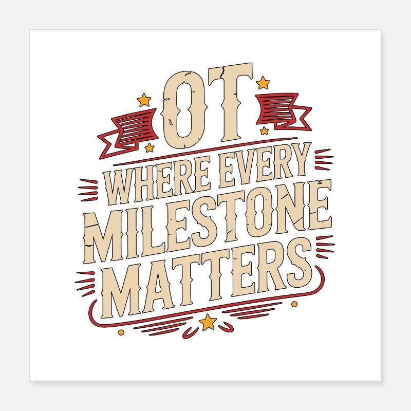 Pediatric OT Where Every Child Development Therapy Poster 16" x 16" (40x40 cm)