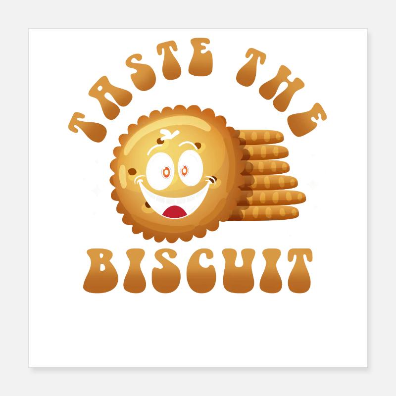 Behandle den Biscuit Cartoon Cookie Poster 40x40 cm