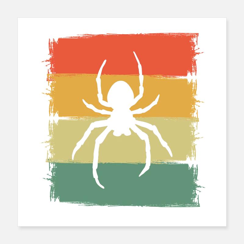 Spinne Poster 40x40 cm