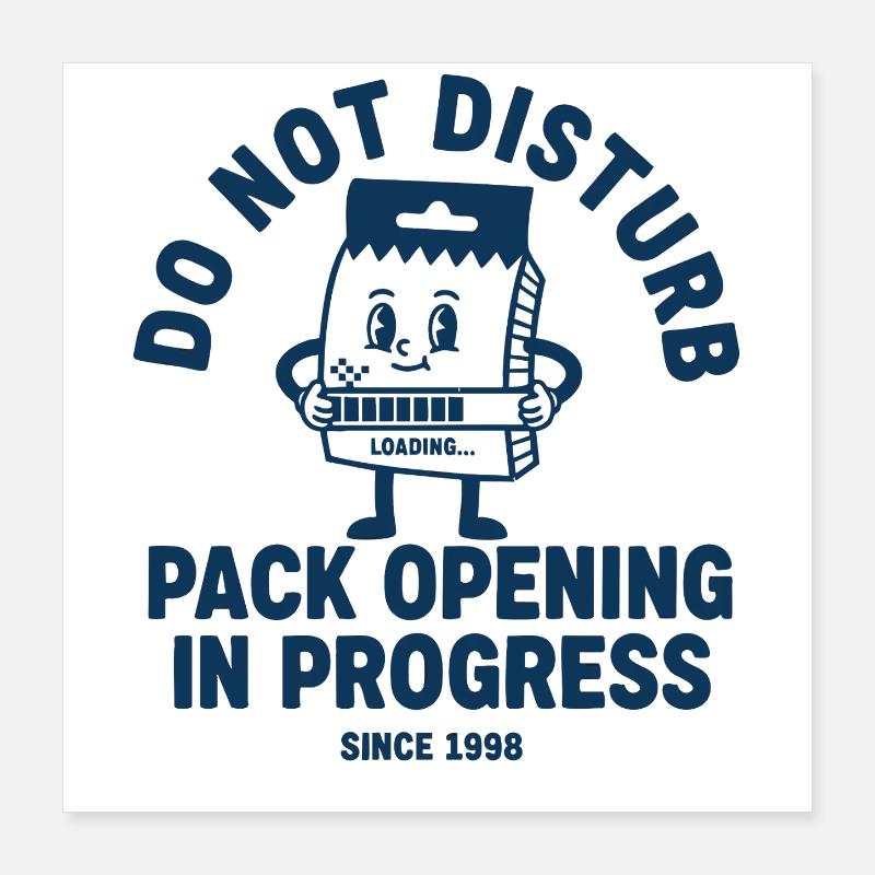trading card Do Not Disturb Pack Opening In Poster 16" x 16" (40x40 cm)
