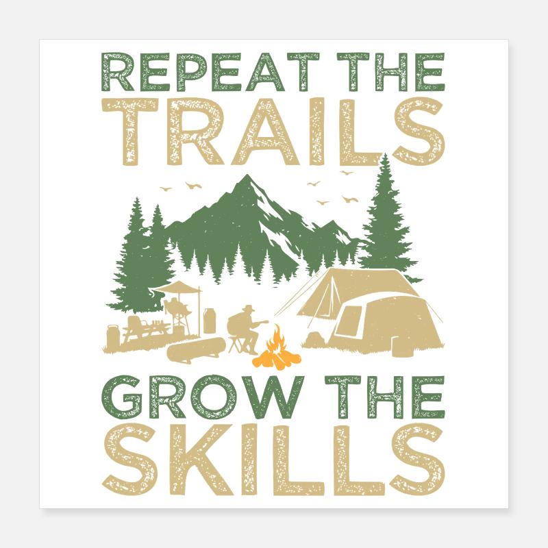 Chef scout Repeat The Trails Scout Poster 40 x 40 cm