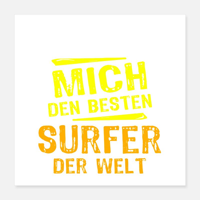 Surfer Gift Poster 16" x 16" (40x40 cm)