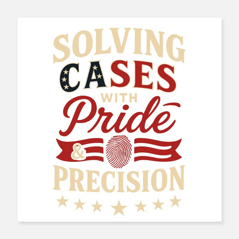 Fierté et précision de l’infirmière praticienne médico-légale Poster 40 x 40 cm