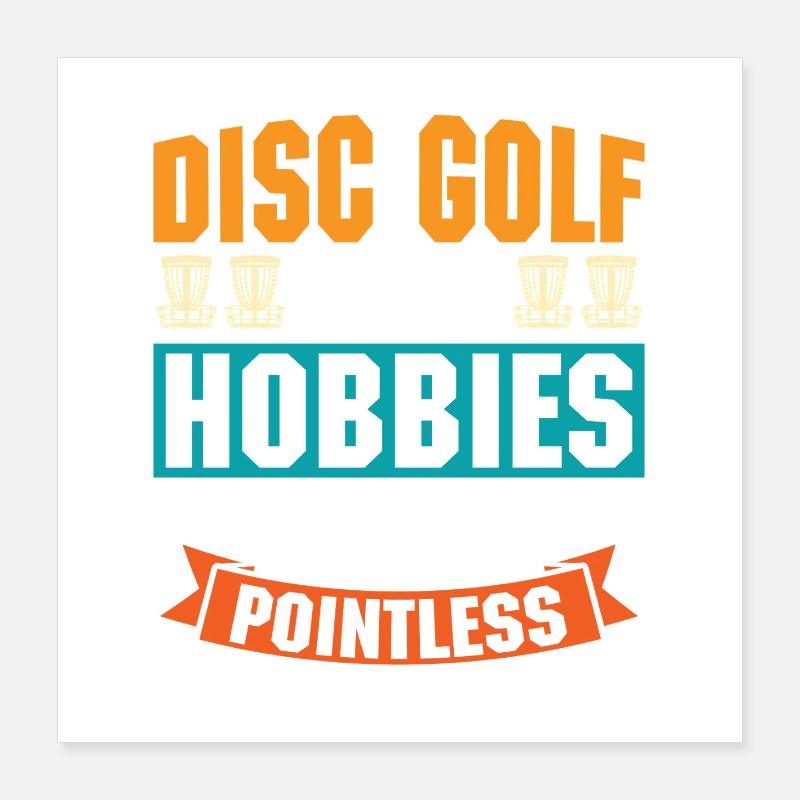 Disc Golf Geschenke Discgolf Poster 40x40 cm