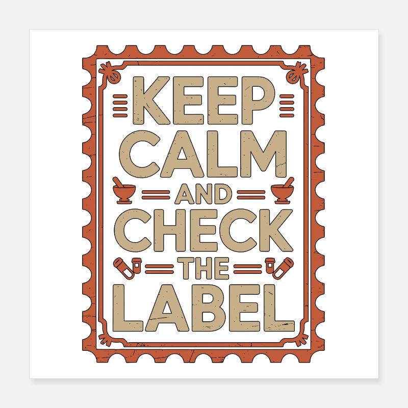 Pharmacist Student Counting Pills Pharmacy Trainee Poster 16" x 16" (40x40 cm)