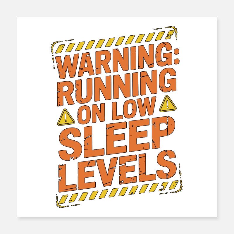 Pharmacist Student Warning Running Pharmaceutical Poster 40x40 cm