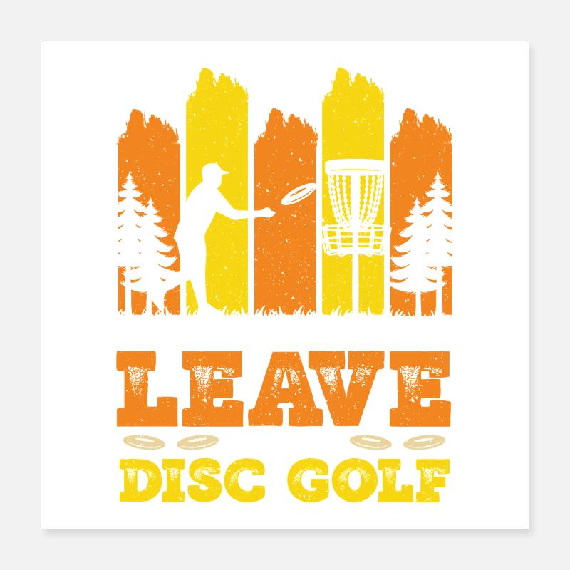 Cadeaux de disc golf Disc Golf Poster 40 x 40 cm