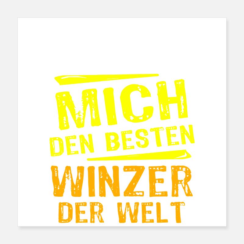 Winemaker Gift Poster 16" x 16" (40x40 cm)