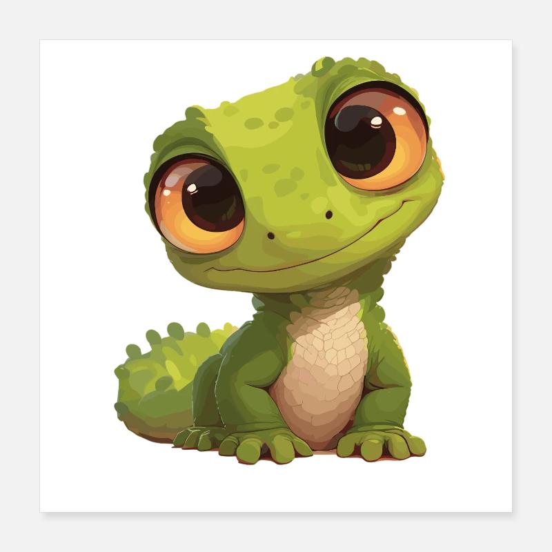 Eidechsen Eidechse Poster 40x40 cm