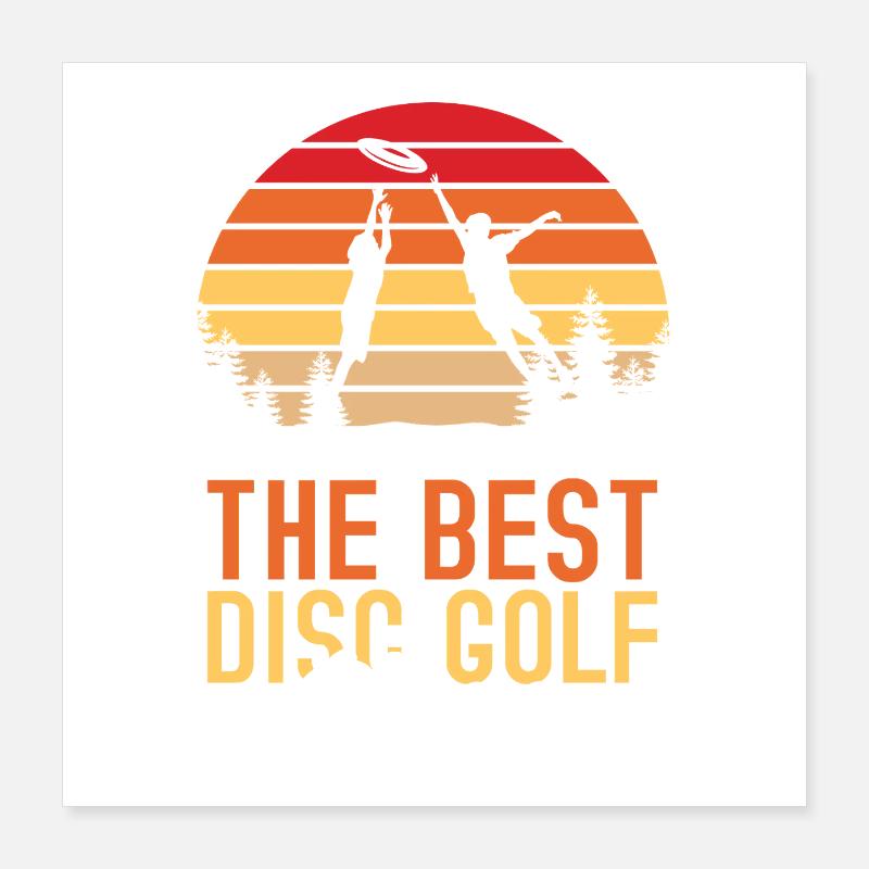 Cadeaux de disc golf Disc Golf Poster 40 x 40 cm