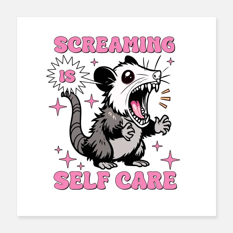 Crier, c’est prendre soin de soi Poster 40 x 40 cm