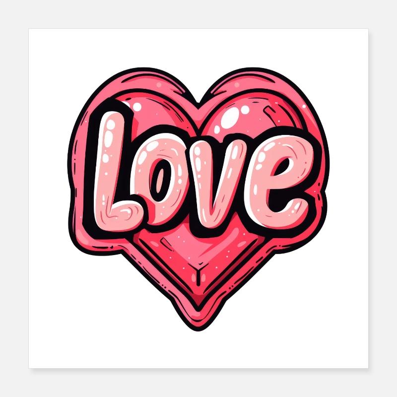 Amour Poster 40 x 40 cm