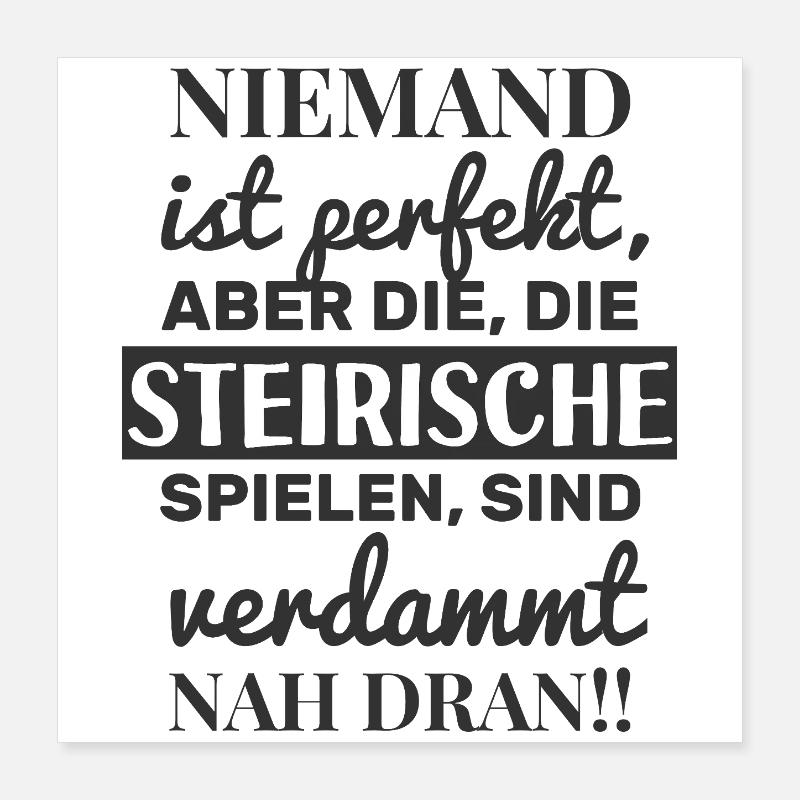 Personne n’est parfait - Harmonica styrienne Poster 40 x 40 cm