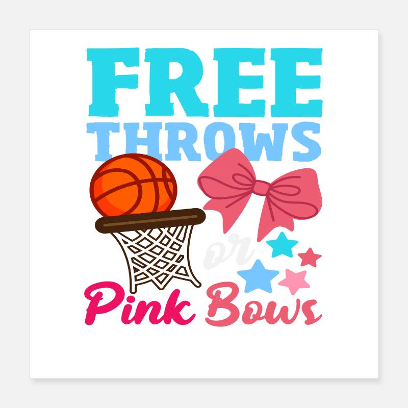 Freiwürfe Oder Schleifen Basketball Poster 40x40 cm