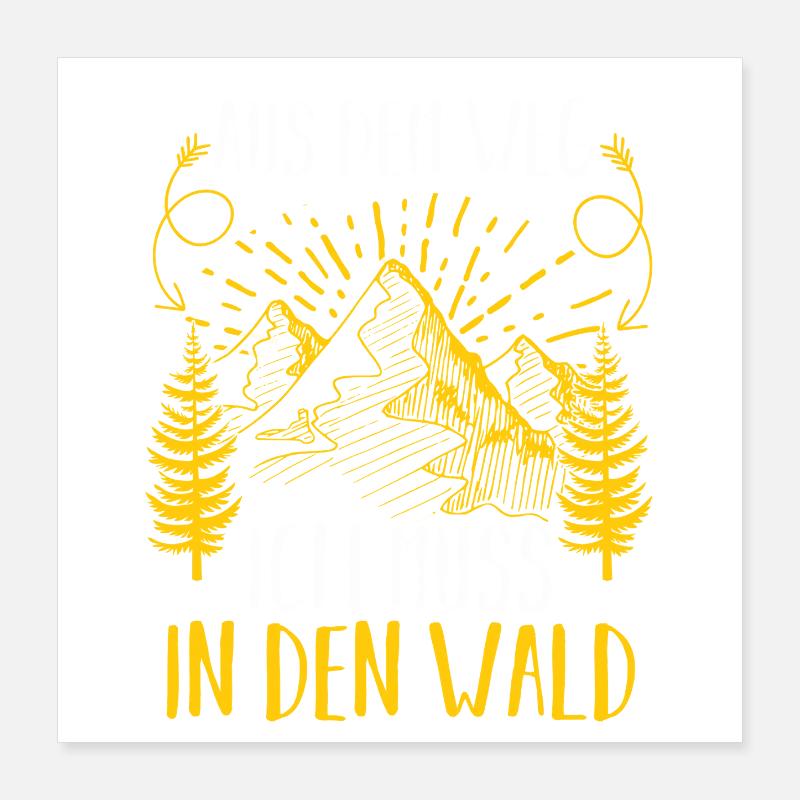 Jagd Jagen Waidmann Jäger Poster 40x40 cm