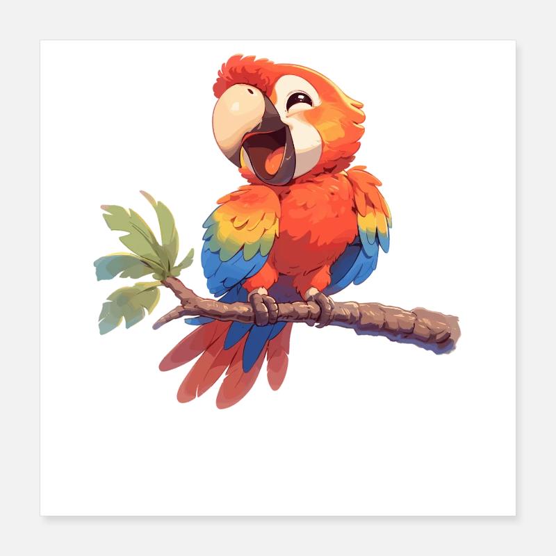 Macaw's Era Poster 16" x 16" (40x40 cm)