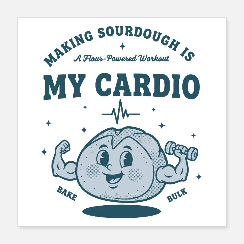 Sourdough Bread Baking Making Sourdough Poster 16" x 16" (40x40 cm)